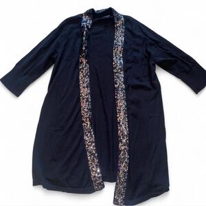 Y2K express sequin shawl top